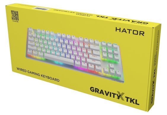 Клавіатура Hator Gravity X TKL Orange White (HTK551UA) [606065]