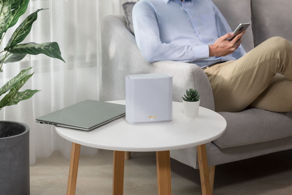 Система WiFi-Mesh ASUS ZenWiFi XT8 v2 AX6600, 3xGE LAN, 1x2.5GE WAN, 1xUSB3.1, 2мод, білий (90IG0590-MO3A80) [104647]