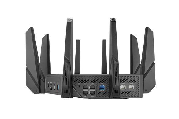 Маршрутизатор ASUS GT-AXE16000 AXE16000, 4xGE LAN, 1x2.5GE WAN, 2x10GE LAN/WAN, 1xUSB3.2, 1xUSB2.0, MESH (90IG06W0-MU2A10) [104542]