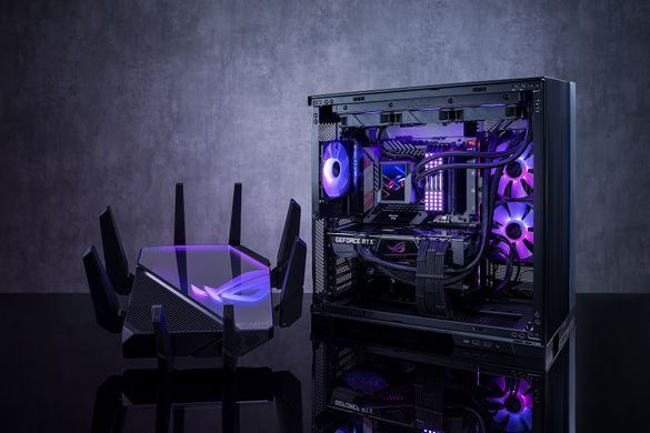 Маршрутизатор ASUS GT-AXE16000 AXE16000, 4xGE LAN, 1x2.5GE WAN, 2x10GE LAN/WAN, 1xUSB3.2, 1xUSB2.0, MESH (90IG06W0-MU2A10) [104542]