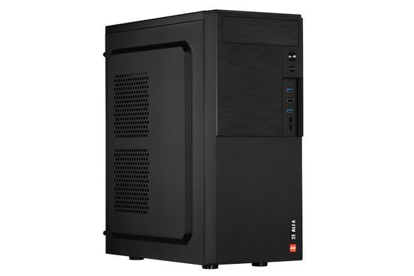 Корпус 2E Alfa E190-3U без БЖ 2xUSB3.0, 1xUSB2.0, VGA 320мм, ATX, чорний (2E-E190-3U) [109536]