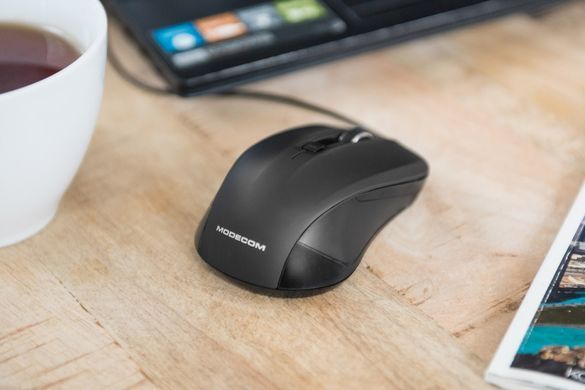 Мишка Modecom MC-M9.1, 4кн., 1600dpi, чорна (M-MC-00M9.1-100) [401162]
