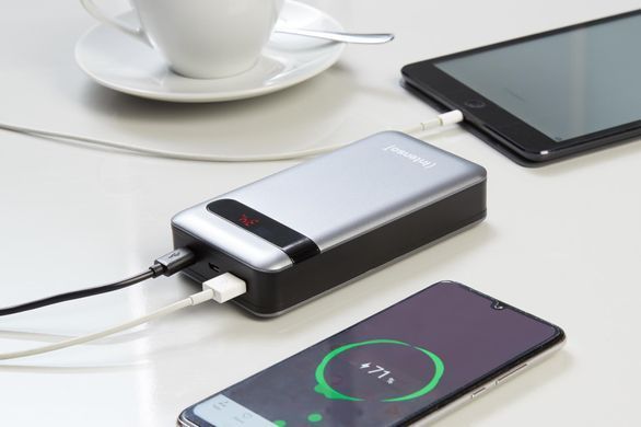 Портативний зарядний пристрій USB 20000MAH QC3.0 ANTHRACITE PD20000 INTENSO (7332354) [503558]