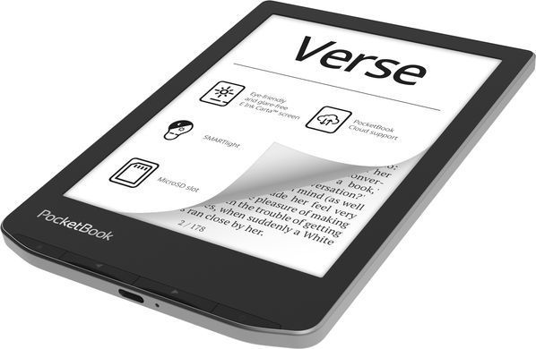 Електронна книжка PocketBook Verse (PB629) Mist Grey (PB629-M-CIS) [401515]