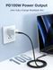 Кабель Cabletime USB Type-C - USB Type-C (M/M) PD 100W, 1 м, Black (CU03L) [615255], фото 2