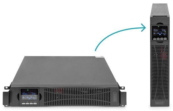 Силовий блок ДБЖ DIGITUS 10kVA/10kW, RTU2, LCD, RS232, USB, Hardwire In/Out (DN-170107) [103013]