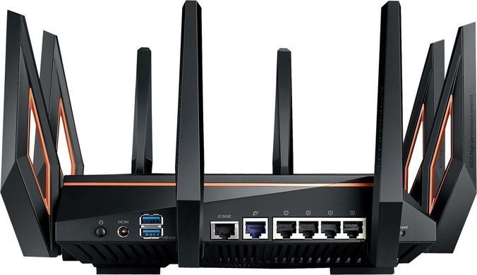 Маршрутизатор ASUS GT-AX11000 AX11000, 4xGE LAN, 1xGE WAN, 2xUSB3.1, MESH, EU-UK (90IG04H0-MU9G00) [104643]