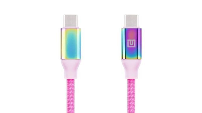 Кабель REAL-EL Premium USB Type-C - USB Type-C (M/M), 1 м, Rainbow (EL123500053) [604050]