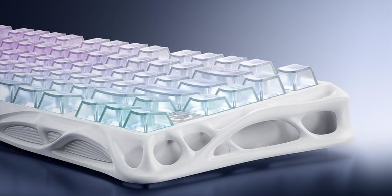 Клавіатура механічна GravaStar Mercury K1 Lite 80keys, GravaStar x BSUN Grey, BT/WL/USB, RGB, Crystal Aurora (GSK1LITE_XTAL_AUROA) [114392]