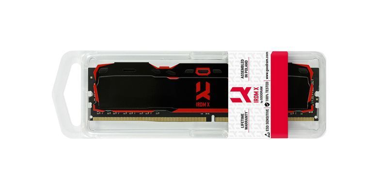 Модуль пам`ятi DDR4 8GB/3200 Goodram Iridium X Black (IR-X3200D464L16SA/8G) [606158]
