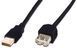 Кабель DIGITUS USB-A (M/F) заряджання/синхронізації, 5м, чорний (AK-300202-050-S) [108479], фото 1