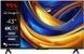 Телевізор 43" TCL LED 4K 60Hz Smart Google TV Titan (43P69B) [12212], фото 1