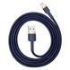 Кабель Baseus cafule Cable USB For iP 2.4A 1m Gold+Blue (CALKLF-BV3) [804378], фото 1