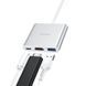 USB-хаб HOCO HB14 Easy use Type-C adapter(Type-C to USB3.0+HDMI+PD) Silver (6931474725790) [803285], фото 6
