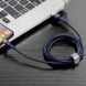 Кабель Baseus cafule Cable USB For iP 2.4A 1m Gold+Blue (CALKLF-BV3) [804378], фото 10