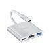 USB-хаб HOCO HB14 Easy use Type-C adapter(Type-C to USB3.0+HDMI+PD) Silver (6931474725790) [803285], фото 1
