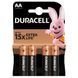 Батарейка Duracell Basic LR6/AA (4шт) (5000394127050) [806118], фото 1