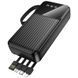 Зовнішній акумулятор BOROFONE BJ76A Smart power bank with 4 cables(20000mAh) Black (6941991120053) [806425], фото 4