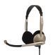 Гарнітура комп'ютерна стерео On-Ear Koss CS100, 2x3.5мм, Uni Mic, 2.4м, Кремовий (194811.101) [17167], фото 1