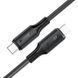 Кабель USB 2.0 Type-C M-M, 1.2 м, 60W silicone C17-03 Black Acefast (6974316284161) [404587], фото 2