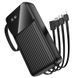 Зовнішній акумулятор BOROFONE BJ76A Smart power bank with 4 cables(20000mAh) Black (6941991120053) [806425], фото 5
