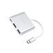 USB-хаб HOCO HB14 Easy use Type-C adapter(Type-C to USB3.0+HDMI+PD) Silver (6931474725790) [803285], фото 3