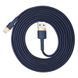 Кабель Baseus Cafule Cable USB For iP 1.5A 2m Gold+Blue (CALKLF-CV3) [802321], фото 3