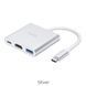 USB-хаб HOCO HB14 Easy use Type-C adapter(Type-C to USB3.0+HDMI+PD) Silver (6931474725790) [803285], фото 4