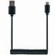 Кабель Cablexpert USB - micro USB V 2.0 (M/M), 1.8 м, спіральний, чорний (CC-mUSB2C-AMBM-6) [603614], фото 2