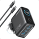 Мережевий зарядний пристрій Anker GaN Charger 100W, 2xUSB-C PD & 1xUSB-A w Display and Cable Dark Gray (B121BGZ1) [203875], фото 1