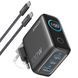Мережевий зарядний пристрій Anker GaN Charger 100W, 2xUSB-C, 1xUSB-A, Display Dark Gray + кабель USB Type-C (B121BGZ1) [618380], фото 4