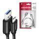 Кабель USB-C TO USB3.2 1M BLACK AXAGON (BUCM3-AM10AB) [503612], фото 6