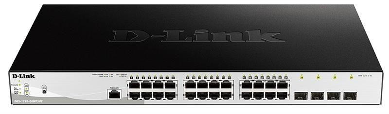 Комутатор D-Link 24xGE PoE, 4xSFP, 370Вт (DGS-1210-28MP/ME) [14870]