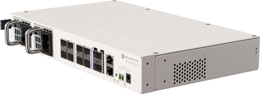 Комутатор Mikrotik, 2x100G, 8x25G SFP28, 1x100Mbit Eth port for management, Router (CRS510-8XS-2XQ-IN) [401577]