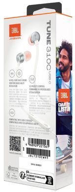 Гарнітура JBL TUNE 310C USB-C White (JBLT310CWHT) [201345]