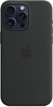 Чохол-накладка Apple Silicone Case with MagSafe для Apple iPhone 15 Pro Max Black (MT1M3) [614569]