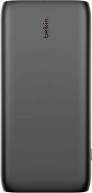 Акумулятор портативний літій-іонний Power Bank Belkin 26000мА&middot;год, 32Вт, USB-A/USB-C PD PPS, чорний (BPB016BTBK) [108438]