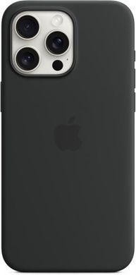Чохол-накладка Apple Silicone Case with MagSafe для Apple iPhone 15 Pro Max Black (MT1M3) [614569]