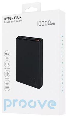 Універсальна мобільна батарея Proove Hyper Flux 22.5W 10000mAh Black (PBH120120001) [603458]