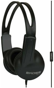 Гарнітура комп'ютерна стерео On-Ear Koss UR10iK, 3.5мм, Uni Mic, 1.2м, Чорний (197188.101) [17339]