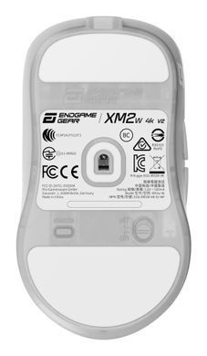 Миша ігрова бездротова Endgame Gear XM2w 4k v2, білий (прозорий) (PGW-EG-MOU-082) [503876]