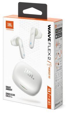 Гарнітура JBL WAVE FLEX 2 White (JBLWFLEX2WHT) [201395]
