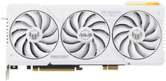 Відеокарта ASUS GeForce RTX 4070 Ti SUPER 16GB GDDR6X OC білий TUF-RTX4070TIS-O16G-BTF-WHITE приховане підключення роз'ємів (90YV0KI0-M0NA00)