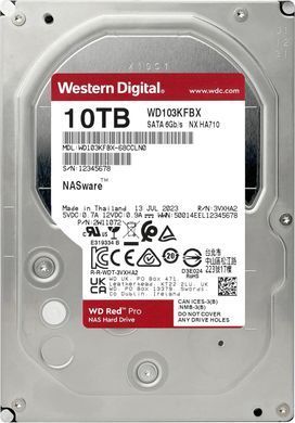 Жорсткий диск WD 10TB 3.5" 7200 512MB SATA Red Pro NAS (WD103KFBX) [110506]