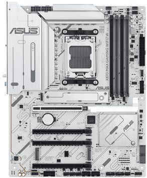 Материнcька плата ASUS X870 MAX GAMING WIFI7 W sAM5 X870 4xDDR5 M.2 HDMI USB Type-C Wi-Fi BT ATX білий (90MB1LZ0-M0EAY0) [109225]