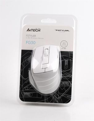 Миша бездротова A4Tech FG30 Grey/White (FG30 (Grey+White)) [606386]