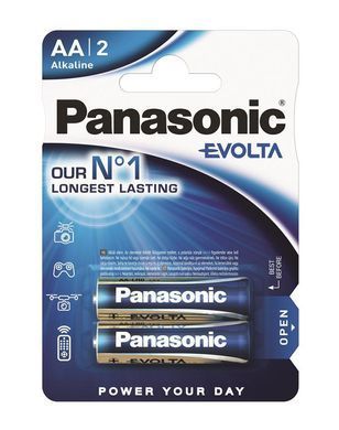 Батарейка Panasonic EVOLTA лужна AA блістер, 2 шт. (LR6EGE/2BP) [113325]