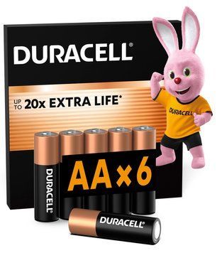 Лужні батарейки Duracell AA, 6 шт. (5020636/5016888/5007757/5014443) [203679]