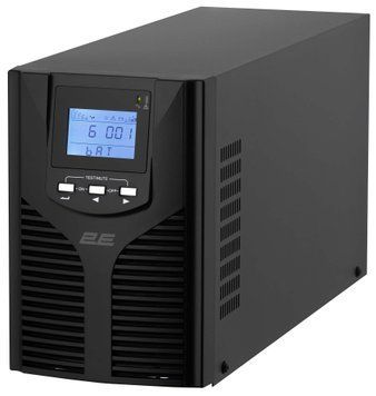 Джерело безперебійного живлення 2E OD2000, 2000VA/1800W, LCD, USB, 3xSchuko (2E-OD2000) [102994]