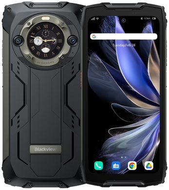 Blackview Смартфон BV9300 Pro 6.7" 8/256ГБ, 2SIM, 15080мА•год, чорний UA (6931548317050)